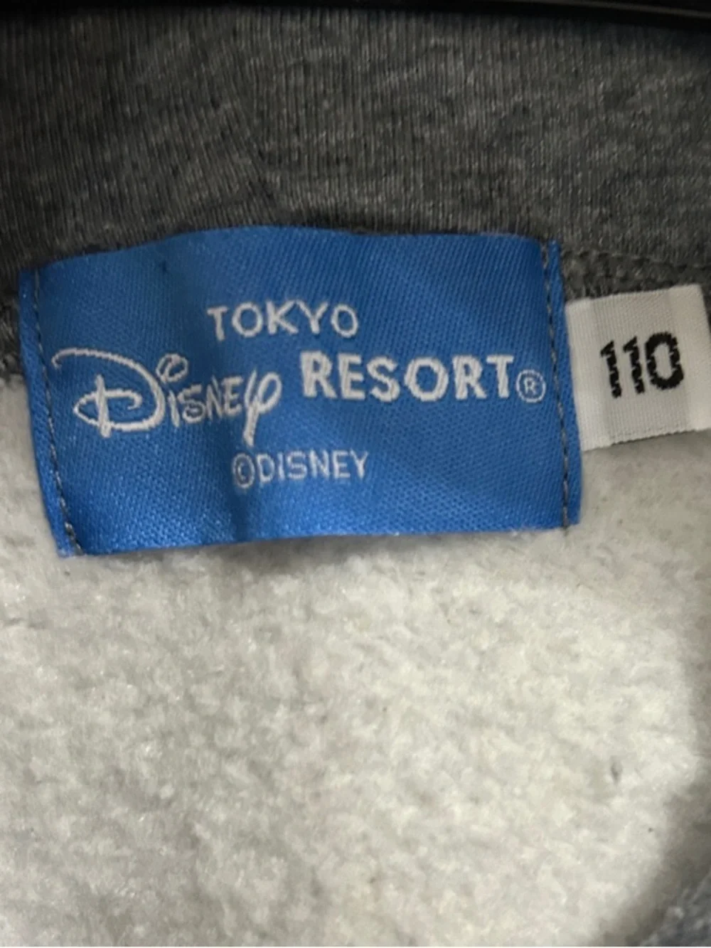 Disney Gray Mickey Mouse Zip-Up Hoodie Hood Ears Sz 110(4T-5T) Casual TC0718